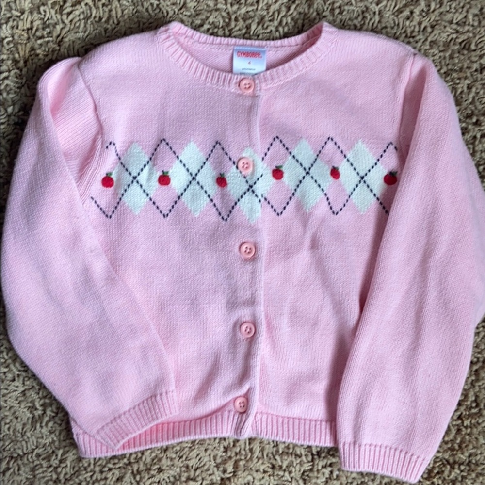 Gymboree Apple Back to School Cardigan Sweater 4